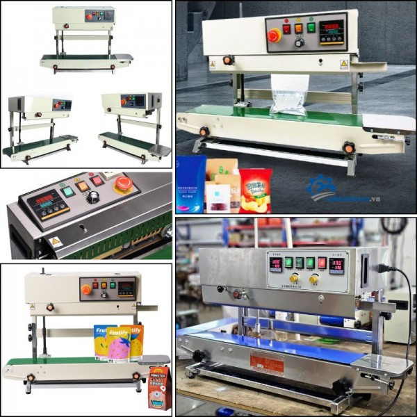 Máy hàn miệng túi liên tục| Máy hàn miệng túi đứng FR900 rẻ